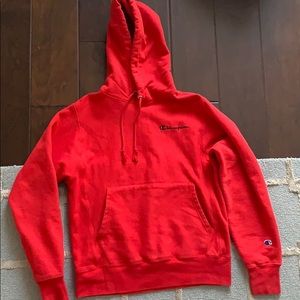 Red Champion Reverse Weave Sweatshirt